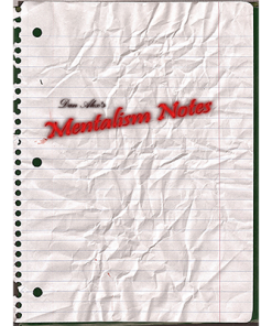 Mentalism Notes by Dan Alex - eBook DOWNLOAD