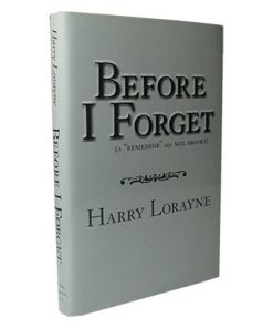 Before I forget (Book) - Harry Lorayne