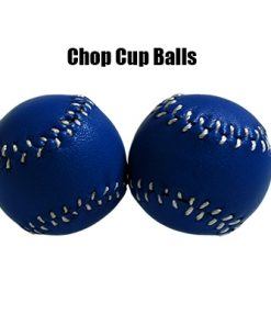 Chop Cup Balls Blue Leather (Set of 2) - Leo Smesters