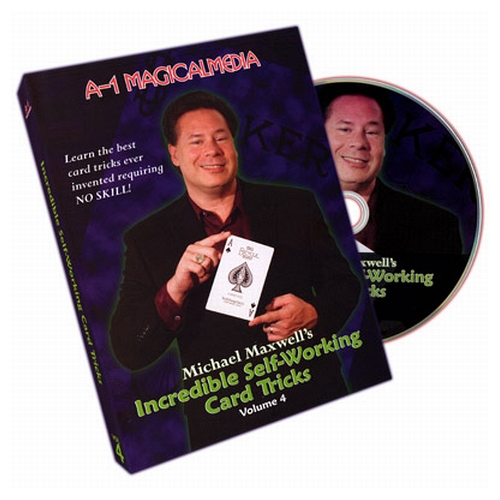 Incredible Self Working Card Tricks Volume 4 by Michael Maxwell - DVD Incredible Self Working Card Tricks Volume 4 by Michael Maxwell - DVD