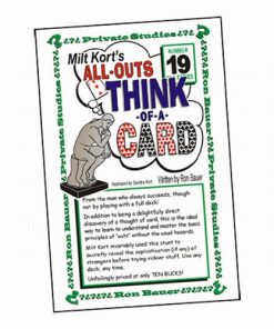 Ron Bauer Series: #19 - Milt Kort's All Outs Think of a Card Milt - Book