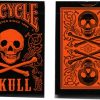Bicycle Skull Metallic (Orange) - USPCC Bicycle Skull Metallic (Orange) - USPCC