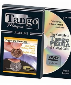Copper and Silver Walking Liberty/English Penny (w/DVD) (D0120) - Tango