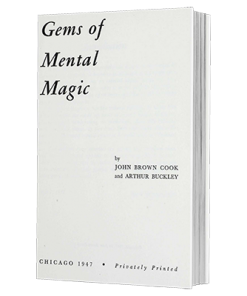 Gems of Mental Magic by Arthur Buckley and The Conjuring Arts Research Center - eBook DOWNLOAD