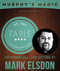 At the Table Live Lecture - Mark Elsdon 9/24/2014 - video DOWNLOAD