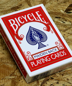 Bicycle Maiden Back (Red) by US Playing Card Co