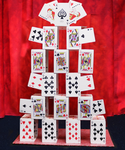Card Castle with Six Card Repeat by Mr. Magic - Trick