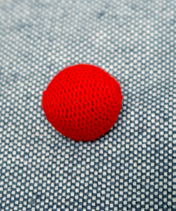 Crochet Ball 1 inch Single (Red) by Mr. Magic - Trick