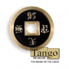 Dollar Size Chinese Coin (Black and Yellow) by Tango (CH035) Dollar Size Chinese Coin (Black and Yellow) by Tango (CH035)