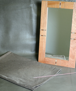 Flexible Mirror/Needle Through Mirror by Tony Karpinski