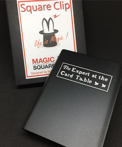 Expert At The Card Table Card Clip (Black) by Magic Square - Trick