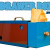 Drawer Box jumbo, red & blue Drawer Box jumbo, red & blue