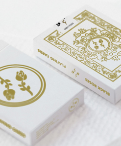 Black Roses White Gold Playing Cards Limited Edition