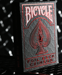 Bicycle Rider Back Crimson Luxe (Red) Version 2 by US Playing Card Co