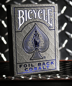 Bicycle Rider Back Crimson Luxe (Blue) Version 2 by US Playing Card Co