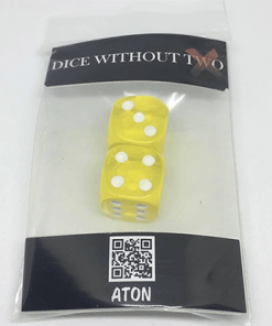 Dice Without Two CLEAR YELLOW (2 Dice Set) - Trick