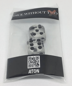 Dice Without Two CLEAR CRYSTAL (2 Dice Set) - Trick