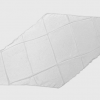 Diamond Cut Silk 18 inch (WHITE) by Magic by Gosh - Trick