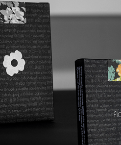 Limited Edition Black Flora Playing Cards by Paul Robaia