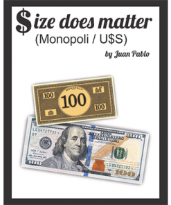 Size Does Matter MONOPOLY USD (Gimmicks and Online Instructions) by Juan Pablo