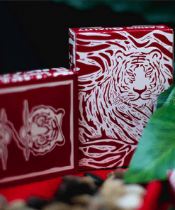 The Hidden King Red Luxury Edition Playing Cards by BOMBMAGIC