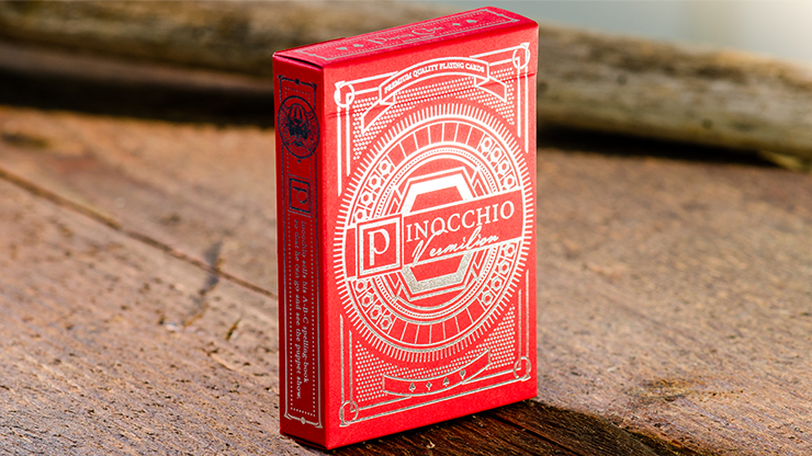 Pinocchio Vermilion Playing Cards (Red) by PassioneTeam Pinocchio Vermilion Playing Cards (Red) by PassioneTeam