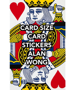 POKER Size Card Stickers by Alan Wong - Trick POKER Size Card Stickers by Alan Wong - Trick
