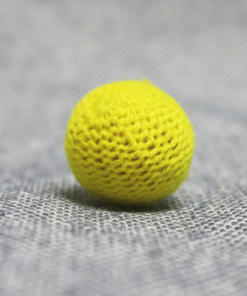 Crochet Ball .75 inch Single (Yellow) by Mr. Magic - Trick
