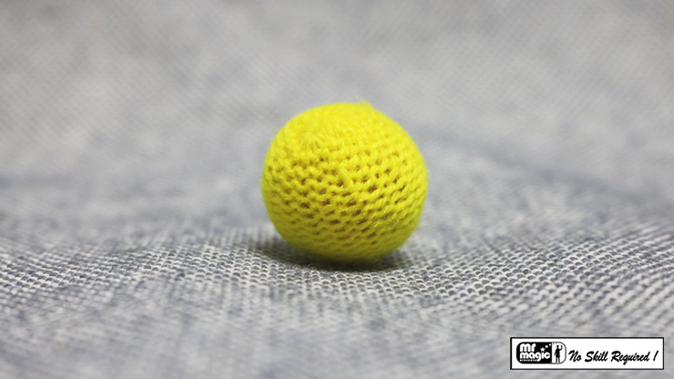 Crochet Ball .75 inch Single (Yellow) by Mr. Magic - Trick Crochet Ball .75 inch Single (Yellow) by Mr. Magic - Trick