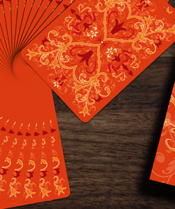 Tulip Playing Cards (Orange) by Dutch Card House Company