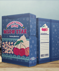 Meow Star Vending Machine (Cherry) Playing Cards by Bocopo