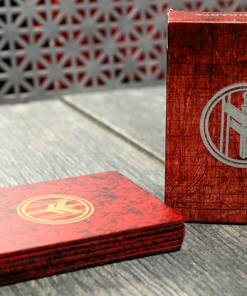 FIBER BOARDS Cardistry Trainers (Jasper Red) by Magic Encarta - Trick