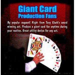 Giant Card Production Fan (Left Hand) - Tony Clark Giant Card Production Fan (Left Hand) - Tony Clark