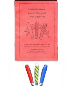 Lewis Ganson Colour Changing Knife Routine (w. knives)            ESTATE