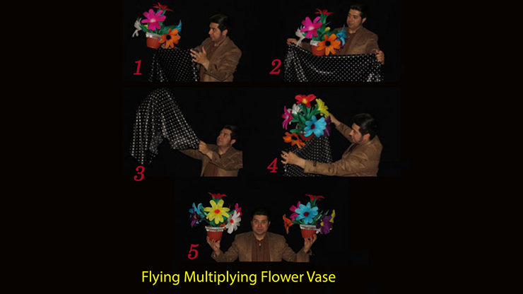 Flying Multiplying Flower Vase by Black Magic - Trick Flying Multiplying Flower Vase by Black Magic - Trick