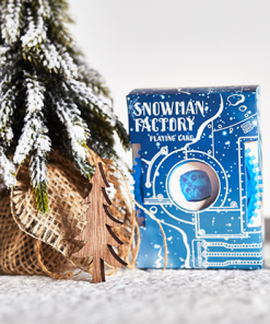 Snowman Factory Playing Cards by Bocopo