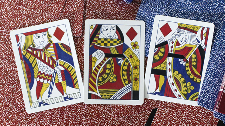 Limited Late 19th Century Square Faro Gilded (Blue) Playing Cards Limited Late 19th Century Square Faro Gilded (Blue) Playing Cards