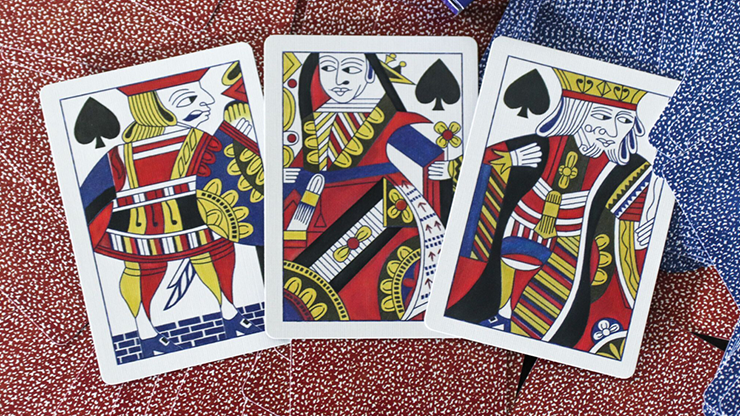 Limited Late 19th Century Square Faro Gilded (Blue) Playing Cards Limited Late 19th Century Square Faro Gilded (Blue) Playing Cards