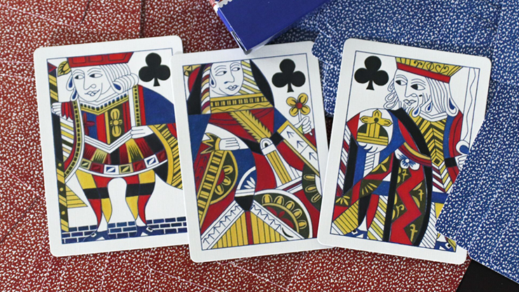 Limited Late 19th Century Square Faro Gilded (Red) Playing Cards Limited Late 19th Century Square Faro Gilded (Red) Playing Cards