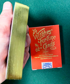 Limited Edition Ye Witches' Gold Gilded Fortune Cards (2 Way Back)(RED BOX)