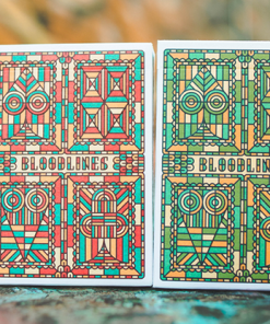 Bloodlines (Emerald Green) Playing Cards by Riffle Shuffle