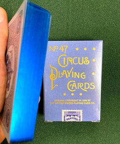Circus No. 47 (Blue Gilded) Playing Cards