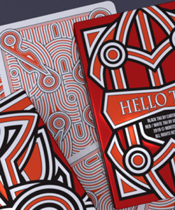 Hello Tiki (Red) Playing Cards