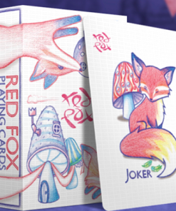 Red Fox Playing Cards (Purple)