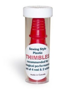 Thimble Set (4 Red and 2 White) - Camirand Academy