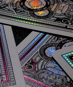 Vegas Diffractor Ultraviolet Numbered Playing Cards