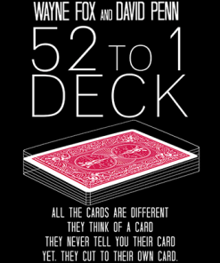 The 52 to 1 Deck (Gimmicks and Online Instructions) by Wayne Fox and David Penn - Trick