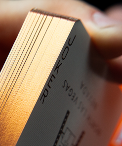 Gilded Vintage Feel Jerry's Nuggets (Orange) Playing Cards