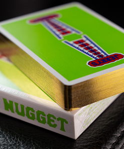 Gilded Vintage Feel Jerry's Nuggets (Green) Playing Cards
