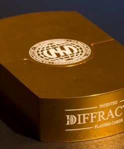 Vegas Diffractor Gold (Metal) Playing Cards